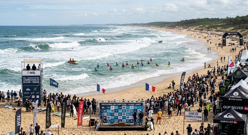 Synthèse des principales compétitions et rendez-vous du surf en France